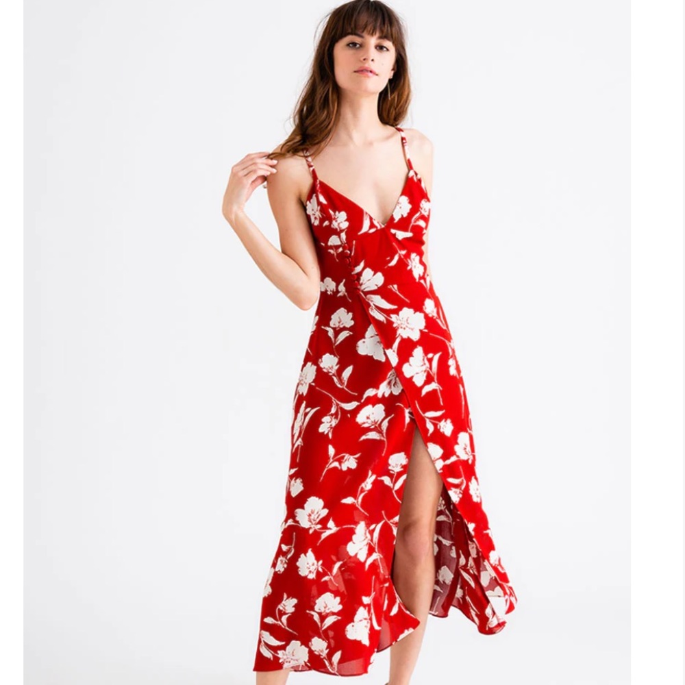 Petite Studio Carly Dress with Red Floral